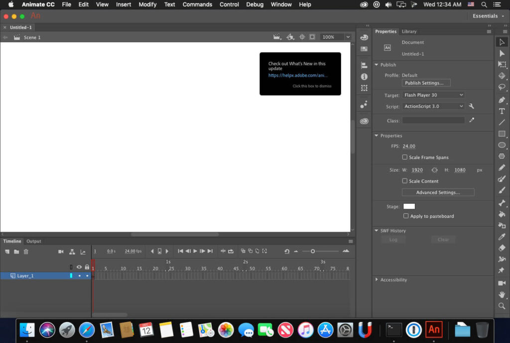 Adobe Animate 2020 Final Multilingual macOS