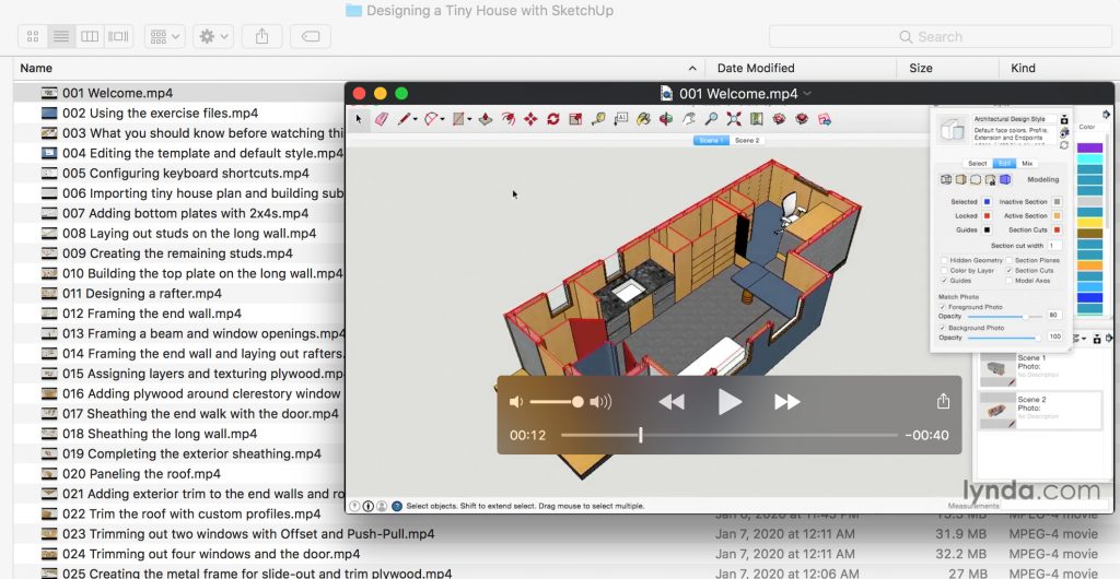 Designing a Tiny House with SketchUp Course Screenshot