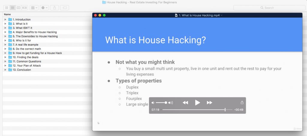 House Hacking: Real Estate Investing For Beginners Course Screenshot