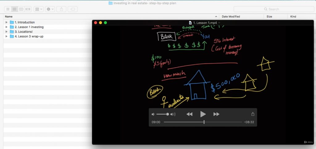Investing in real estate- step-by-step plan course screenshot