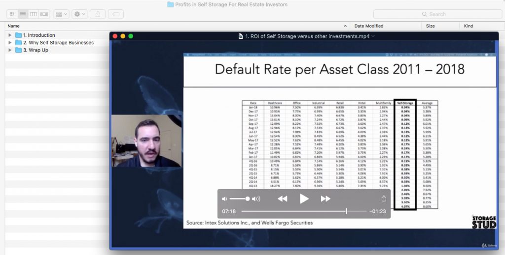 Profits in Self Storage For Real Estate Investors Course Screenshot