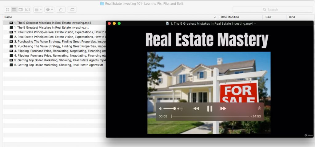 Real Estate Investing 101: Learn to Fix, Flip, and Sell! Course Screenshot