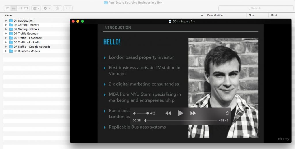 Real Estate Sourcing Business in a Box Course Screenshot