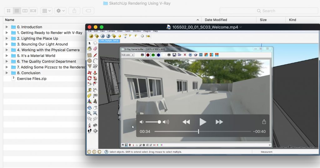 SketchUp: Rendering with V-Ray Course Screenshot
