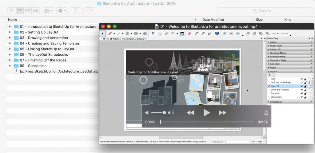 SketchUp for Architecture: LayOut Course Screenshot