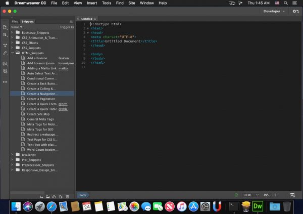 Adobe Dreamweaver CC 2021 for Mac
