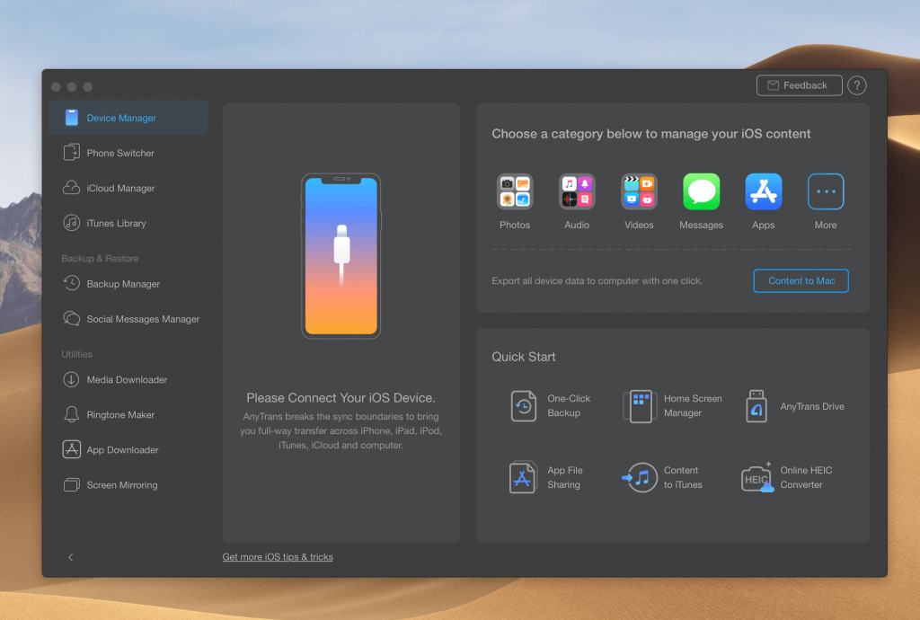 AnyTrans for iOS (2020) v8.8 Full Version for MacOS