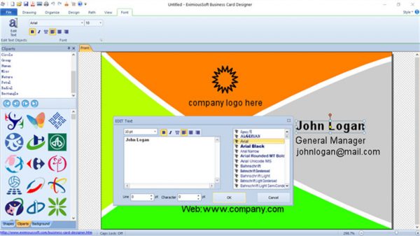 EximiousSoft Business Card Designer Pro 2020 Windows