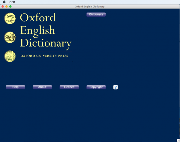 Oxford English Dictionary v4 Final for Mac