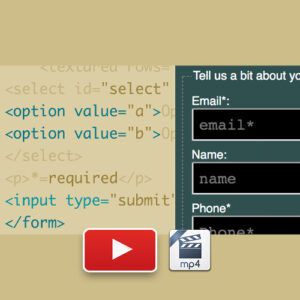 Building HTML5 Forms with Dreamweaver