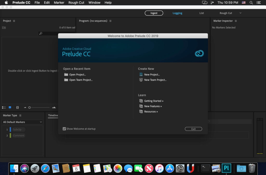 Adobe Prelude 2021 Full Version Multilingual MacOS
