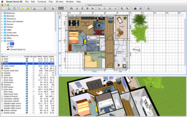 Sweet Home 3D 2021 v6.5.5 Full Version MacOS