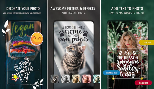 TextArt – Text to photo – Photo text edit