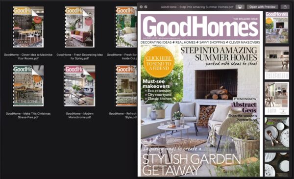 10 GoodHomes UK Magazine Bundle