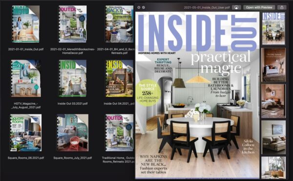 15 Magazine Bundle of Inside Out Home & Interior Design