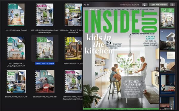 15 Magazine Bundle of Inside Out Home & Interior Design