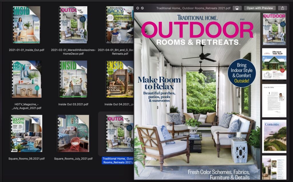 15 Magazine Bundle of Inside Out Home & Interior Design