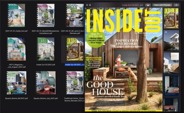 15 Magazine Bundle of Inside Out Home & Interior Design