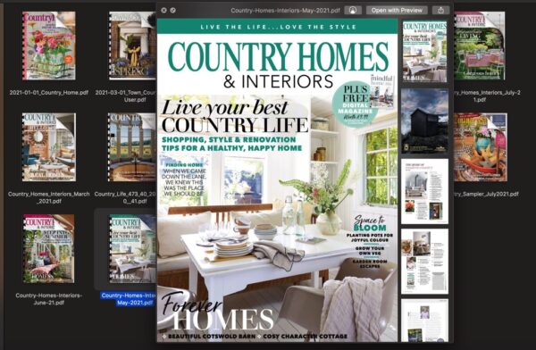 16 Country Homes & Interiors Magazine Bundle