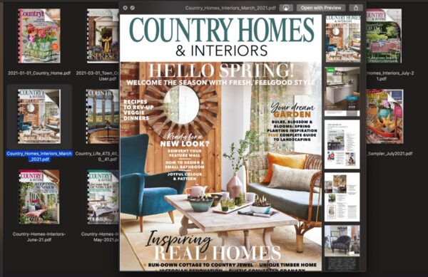 16 Country Homes & Interiors Magazine Bundle