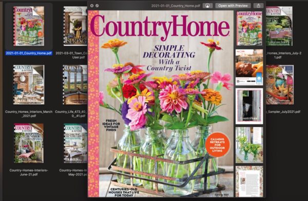 16 Country Homes & Interiors Magazine Bundle