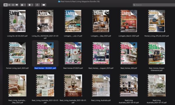 18 Real Homes & Real Living Magazine Bundle