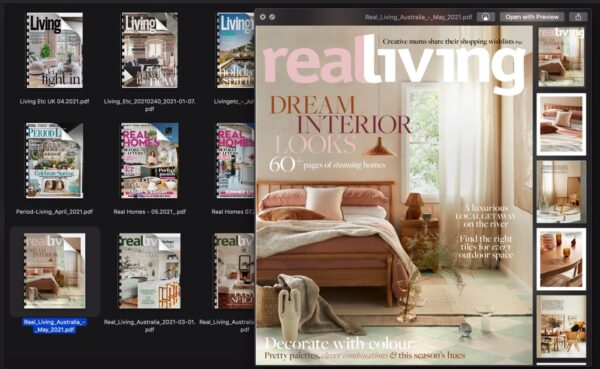 18 Real Homes & Real Living Magazine Bundle