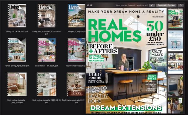 18 Real Homes & Real Living Magazine Bundle