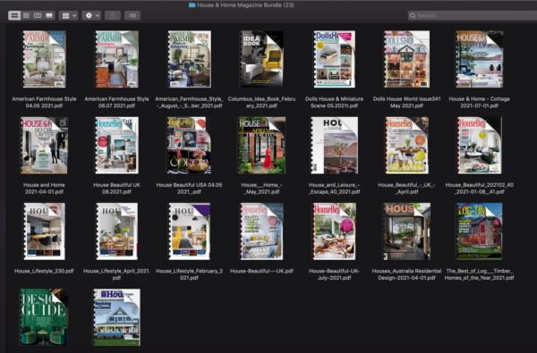 23 House & Home Premiere Design Magazine Bundle