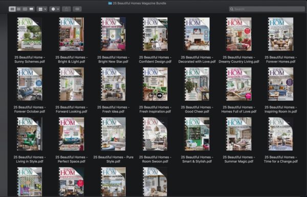 25 Beautiful Homes Magazine Bundle