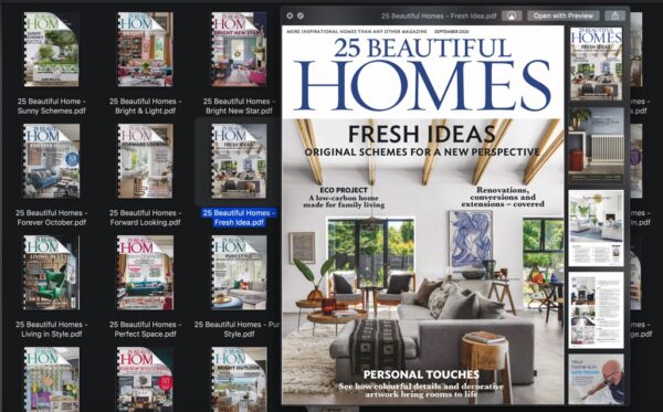 25 Beautiful Homes Magazine Bundle