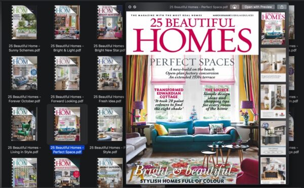 25 Beautiful Homes Magazine Bundle