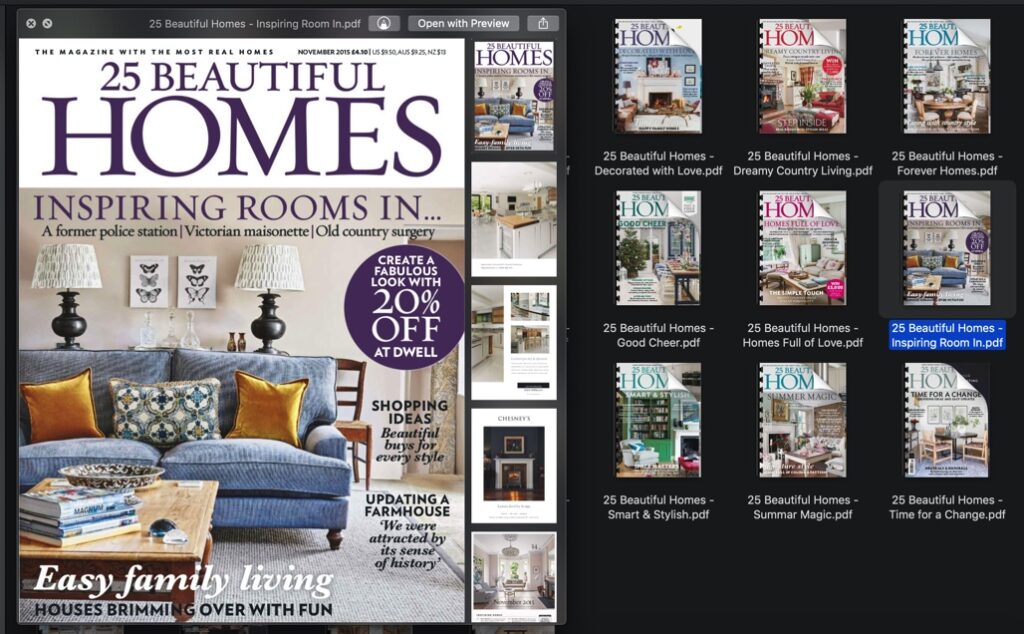 25 Beautiful Homes Magazine Bundle