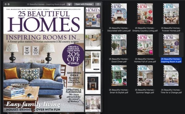 25 Beautiful Homes Magazine Bundle