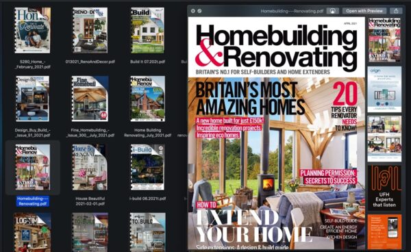 25 Magazine Bundle of Homebuilding & Renovating