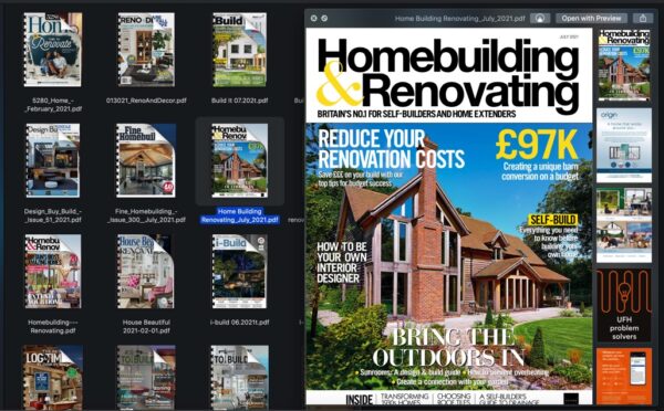 25 Magazine Bundle of Homebuilding & Renovating