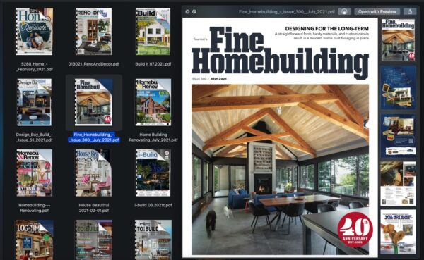 25 Magazine Bundle of Homebuilding & Renovating