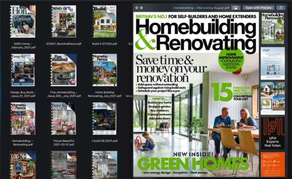 25 Magazine Bundle of Homebuilding & Renovating