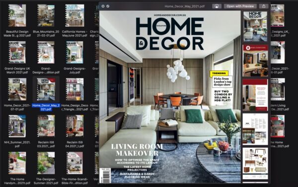 45 Modern Living, Home Design & Decor Magazine Bundle