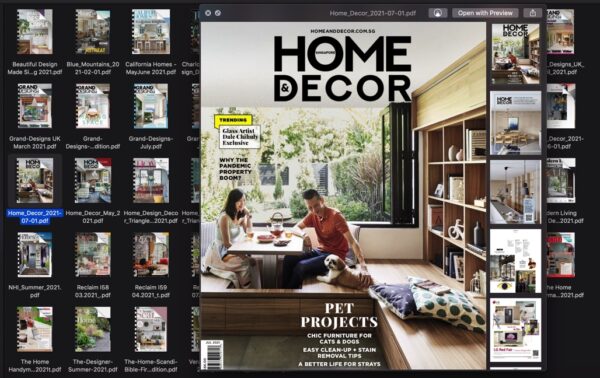 45 Modern Living, Home Design & Decor Magazine Bundle