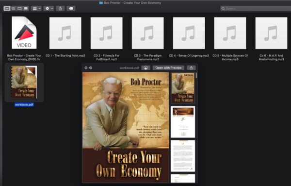 Bob Proctor - Create Your Own Economy (Video, Audio, Workbook)