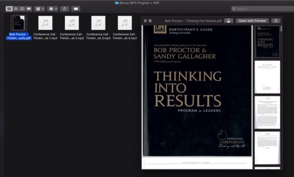 Bob Proctor - Thinking Into Results (Full Video Course Program)