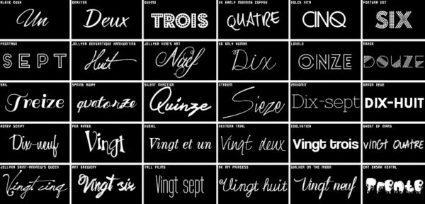 50 Fonts Pack for Video or Film Productions