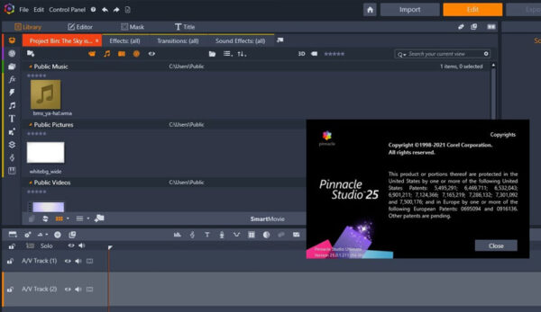 Pinnacle Studio Ultimate 2021 v25 Final Full Version Windows