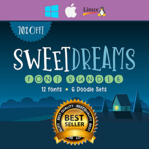 Sweet Dreams Font Bundle [30-Fonts]