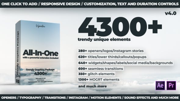 AtomX TG Library 4300+ Motion Graphics Elements V4