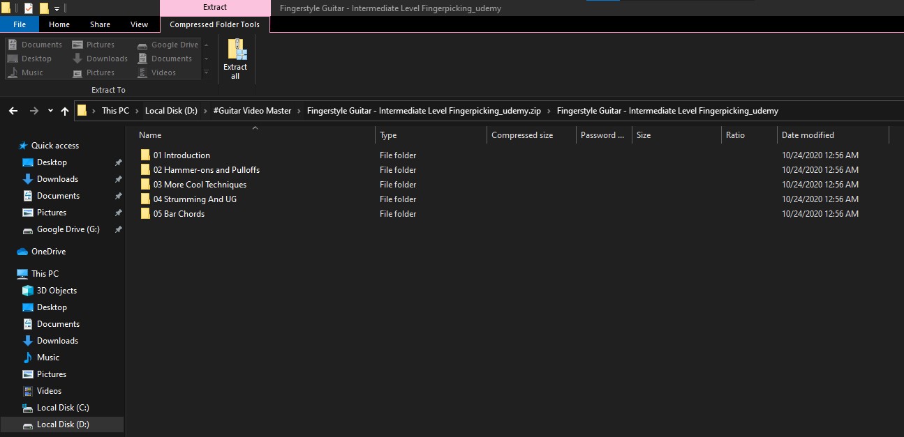 Fingerstyle Guitar - Intermediate Level Fingerpicking