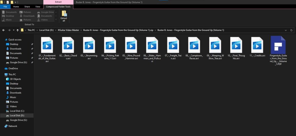 Fingerstyle Guitar from the Ground Up Vol 1