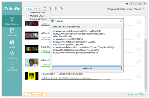 iTubeGo YouTube Downloader 5 Full Version for Windows