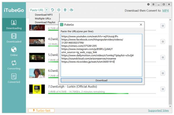 iTubeGo YouTube Downloader 5.0.0 Multilingual macOS